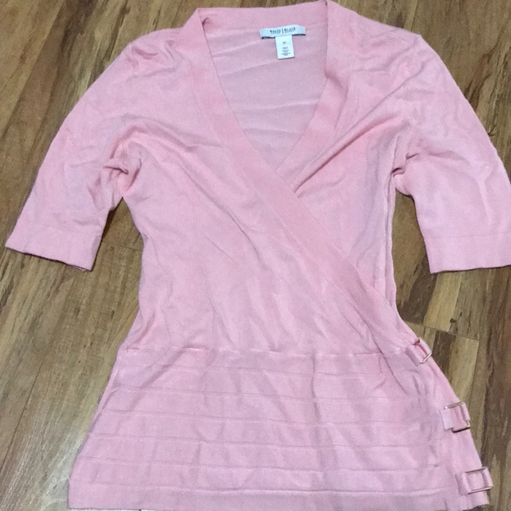 Baby pink top. White House. Black market